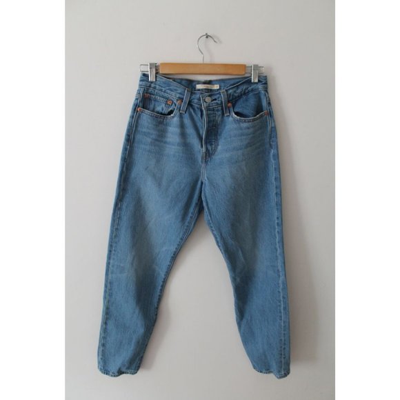 Levi's Wedgie Icon Straight Ankle Jeans Athens Pushed Size 27 - Picture 4 of 11